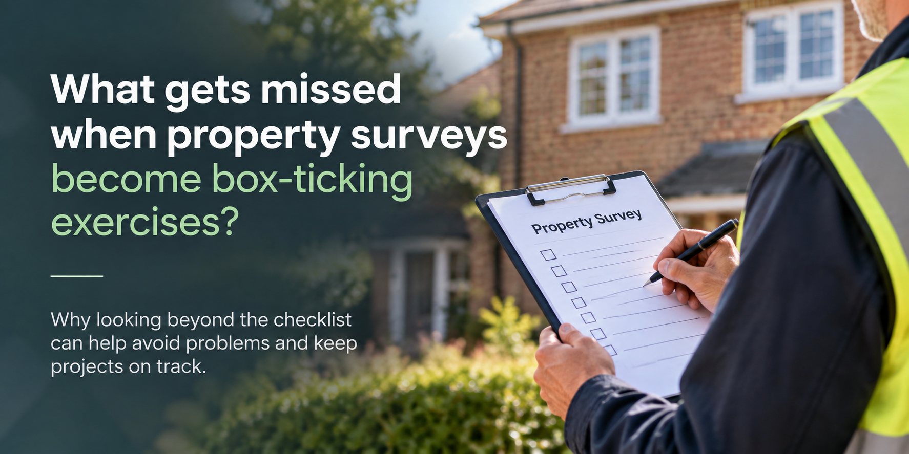 Property Survey: Avoiding Box-Ticking Mistakes